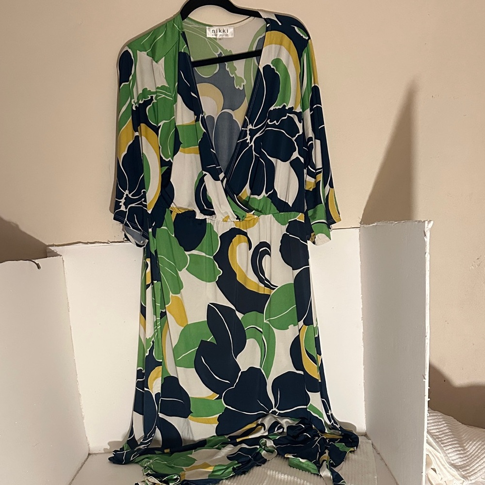 LAUREN Ralph LAUREN Women's Floral Maxi Dress - Green and Blue